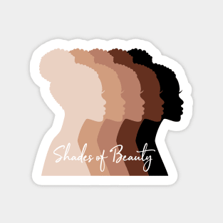 Shades of beauty, beautiful black women Sticker